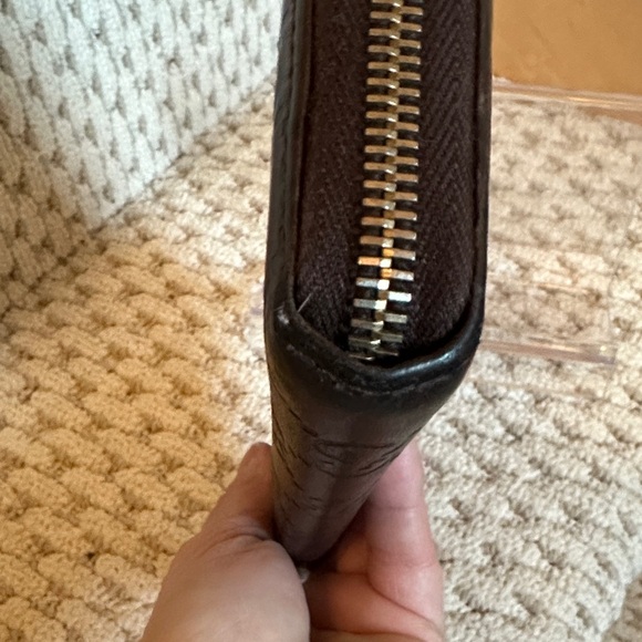 Gucci Dark Brown GG Embossed Leather Wallet - Picture 10 of 16